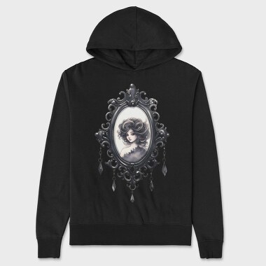 Gothic Mirror Frame, Hanorac Oversize Barbati (Unisex)