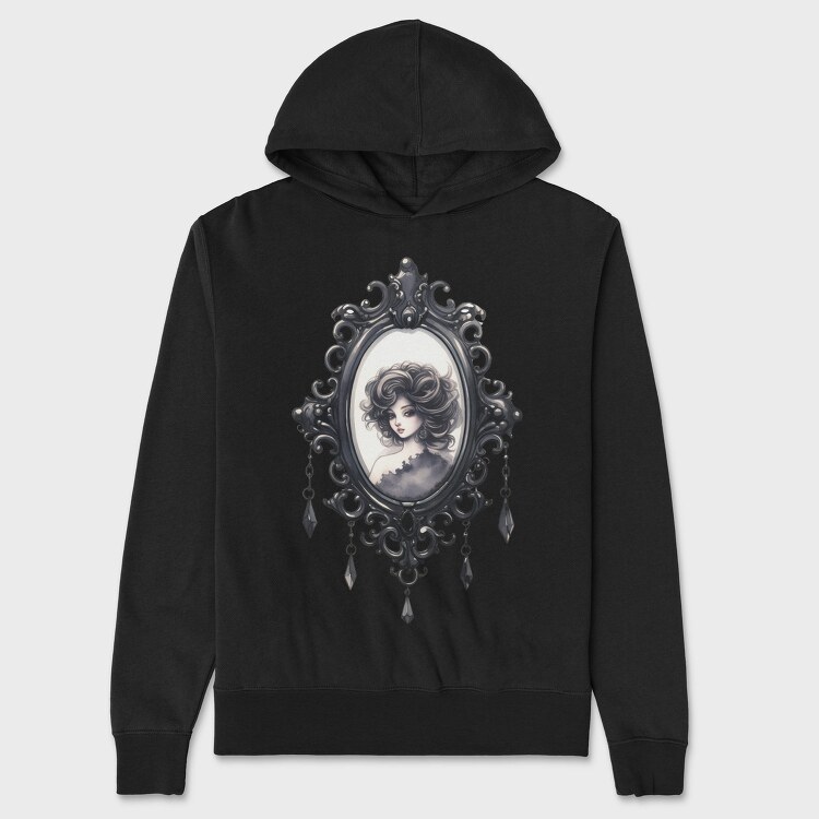 Gothic Mirror Frame, Hanorac Oversize Barbati (Unisex)