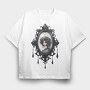 Gothic Mirror Frame, Tricou Oversize Barbati (Unisex)