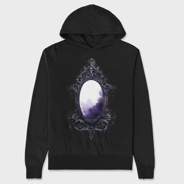 Gothic Mirror Sublimation, Hanorac Oversize Barbati (Unisex)