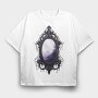 Gothic Mirror Sublimation, Tricou Oversize Barbati (Unisex)