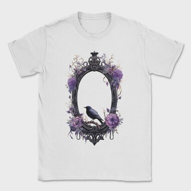 Gothic Moon Crow Mirror, Tricou Barbati (Unisex)