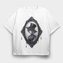 Gothic Witch Mirror, Tricou Oversize Barbati (Unisex)
