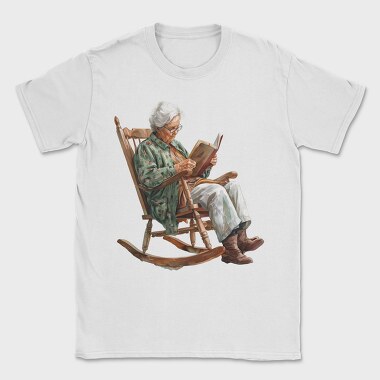 Grandma Reading Book, Tricou Barbati (Unisex)