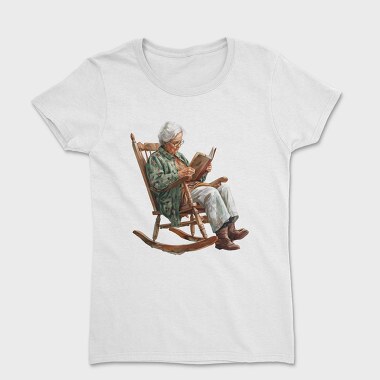 Grandma Reading Book, Tricou Femei