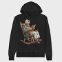 Grandma Reading Book, Hanorac Oversize Barbati (Unisex)