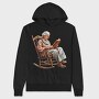 Grandma Reading Books, Hanorac Oversize Barbati (Unisex)