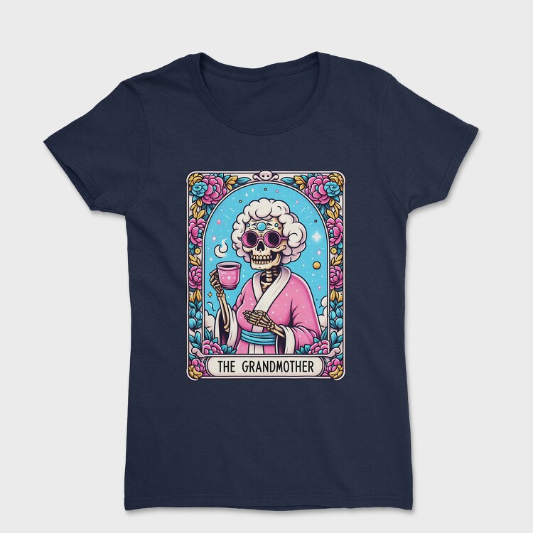 Grandmother Skeleton Coffee, Tricou Femei