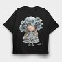 Grape Fairy Girl, Tricou Oversize Barbati (Unisex)
