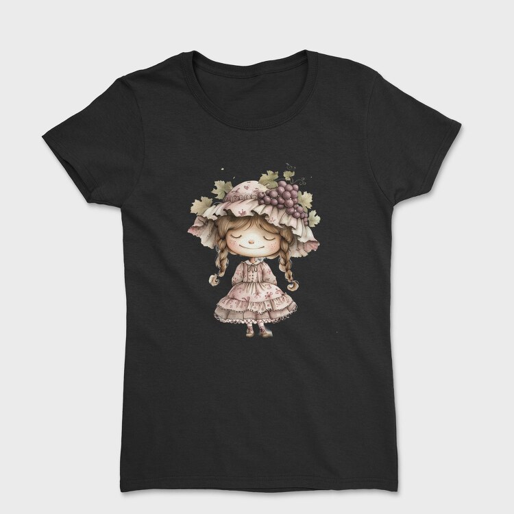 Grape Vintage Girl, Tricou Femei
