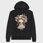 Grape Vintage Girl, Hanorac Oversize Barbati (Unisex)