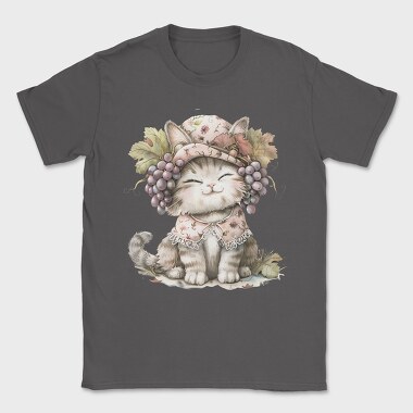 Grape Vintage Kitten, Tricou Barbati (Unisex)