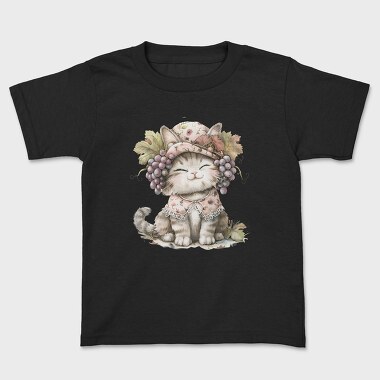 Grape Vintage Kitten, Tricou Copii