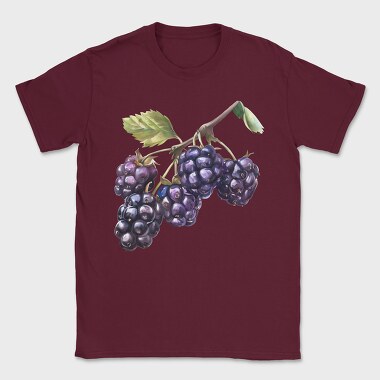 Grapes Watercolor Clipart, Tricou Barbati (Unisex)