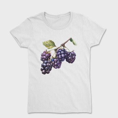 Grapes Watercolor Clipart, Tricou Femei