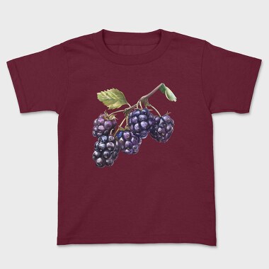 Grapes Watercolor Clipart, Tricou Copii