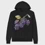 Grapes Watercolor Clipart, Hanorac Oversize Barbati (Unisex)