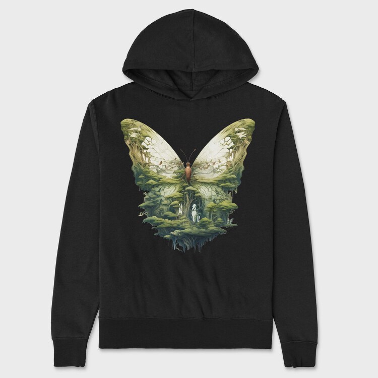 Green Fantasy Flyway, Hanorac Oversize Barbati (Unisex)