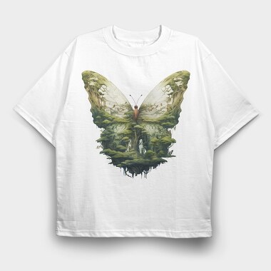 Green Fantasy Flyway, Tricou Oversize Barbati (Unisex)