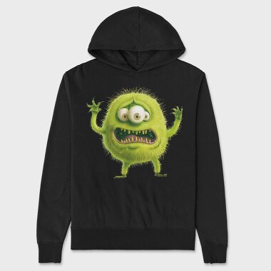 Green Monster Mood, Hanorac Oversize Barbati (Unisex)