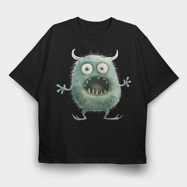 Green Monster Roar, Tricou Oversize Barbati (Unisex)