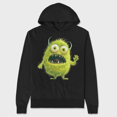Green Monster Scream, Hanorac Oversize Barbati (Unisex)