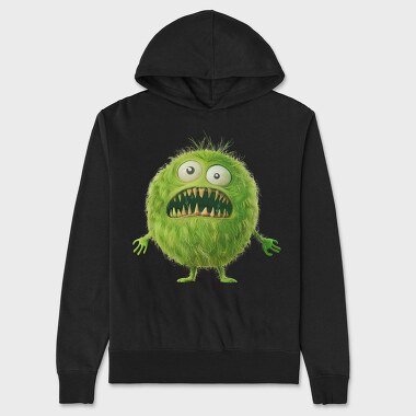 Green Monster Smile, Hanorac Oversize Barbati (Unisex)