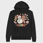 Groovy Christmas Snowman, Hanorac Oversize Barbati (Unisex)