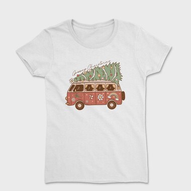 Groovy Christmas Tree, Tricou Femei