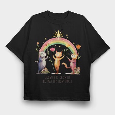 Growth Is Growth No Matter How Small, Tricou Oversize Barbati (Unisex)
