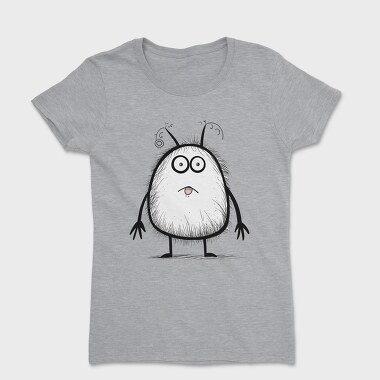Hairy Monster Face, Tricou Femei
