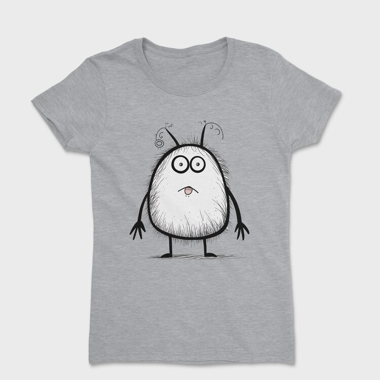 Hairy Monster Face, Tricou Femei