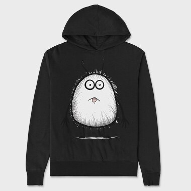 Hairy Monster Face, Hanorac Oversize Barbati (Unisex)