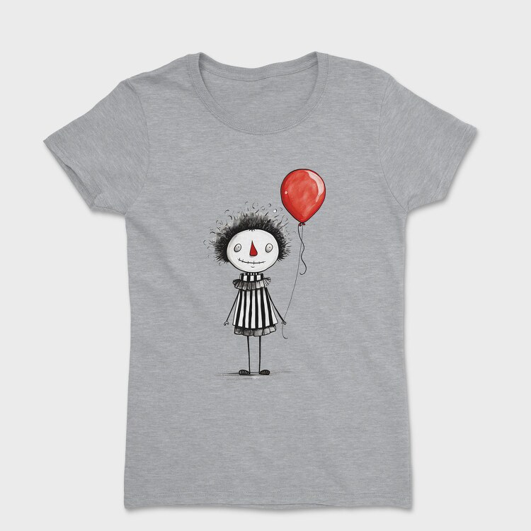 Halloween Balloon Girl, Tricou Femei
