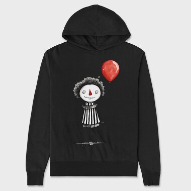 Halloween Balloon Girl, Hanorac Oversize Barbati (Unisex)