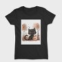 Halloween Cat Pumpkin, Tricou Femei
