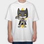 Batman Chibi, Tricou Oversize Barbati (Unisex)