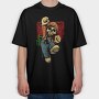 Mario Skull Fist, Tricou Oversize Barbati (Unisex)