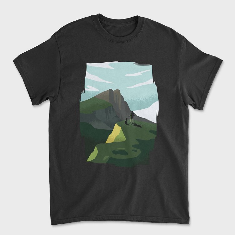 Munros Hiking, Tricou Barbati (Unisex)