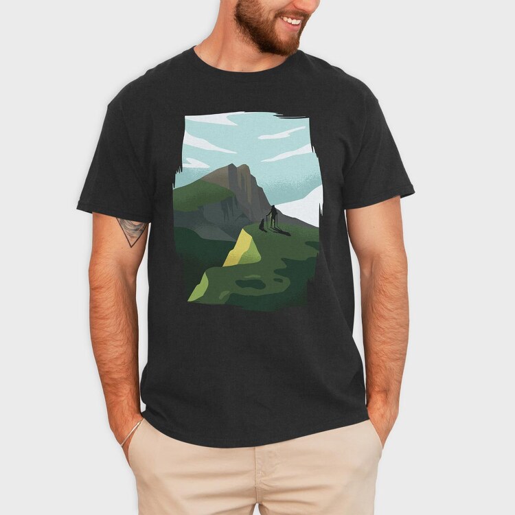 Munros Hiking, Tricou Barbati (Unisex)