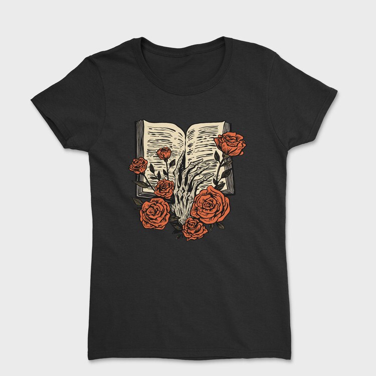 Skeleton Hand Book, Tricou Femei