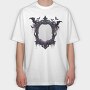 Gothic Halloween Mirror, Tricou Oversize Barbati (Unisex)
