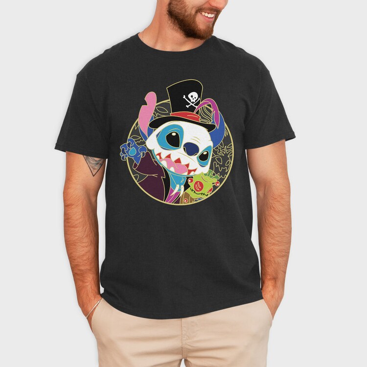 Pirate Pup Skull, Tricou Barbati (Unisex)