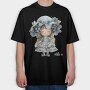 Grape Fairy Girl, Tricou Oversize Barbati (Unisex)