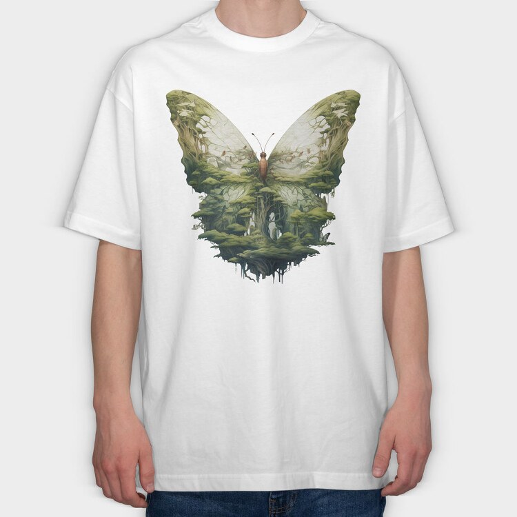 Green Fantasy Flyway, Tricou Oversize Barbati (Unisex)