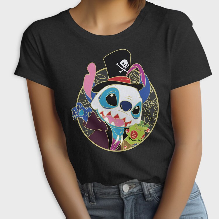 Pirate Pup Skull, Tricou Femei