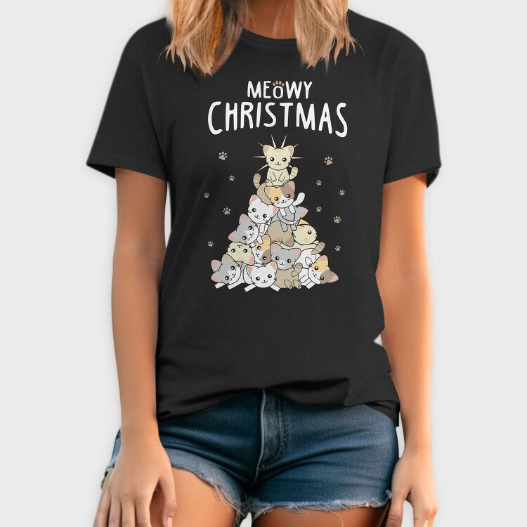 Meowmy Kitty Stack, Tricou Barbati (Unisex)