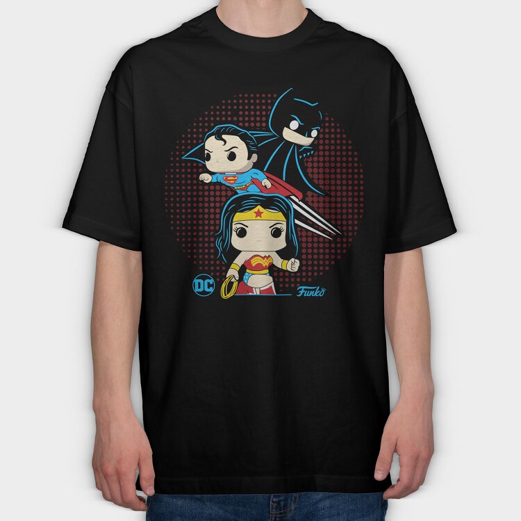Funko Wonder Woman, Tricou Oversize Barbati (Unisex)