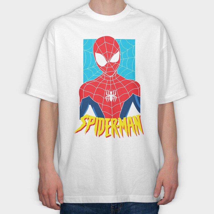 Spiderman Web Crawl 1, Tricou Oversize Barbati (Unisex)