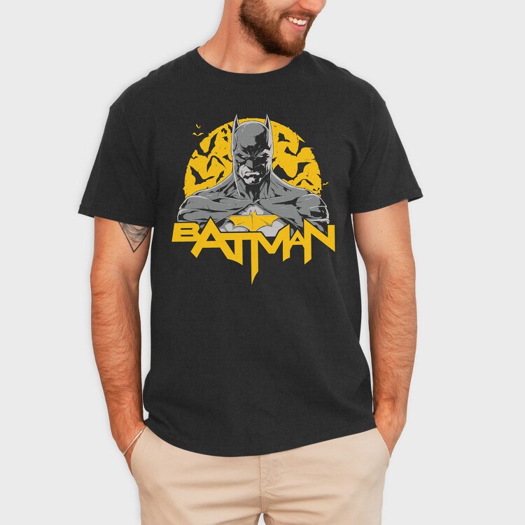Batman Yellow Batman, Tricou Barbati (Unisex)